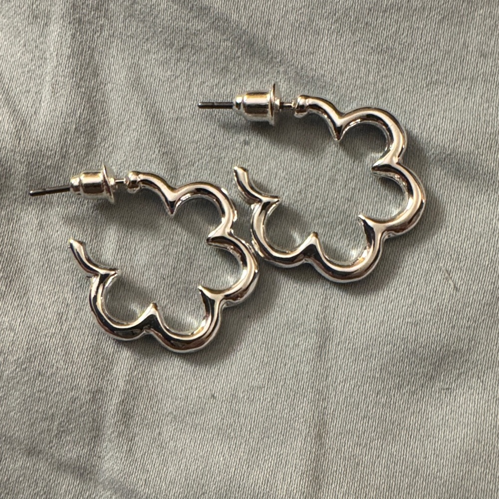 Elegant Silver Hoop Earrings